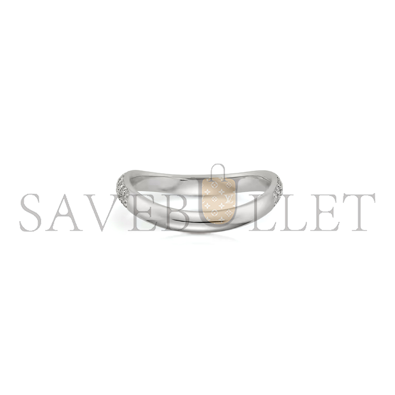 Ca*t*er trinity ruban wedding ring, width 2.5 mm, paved b4099400